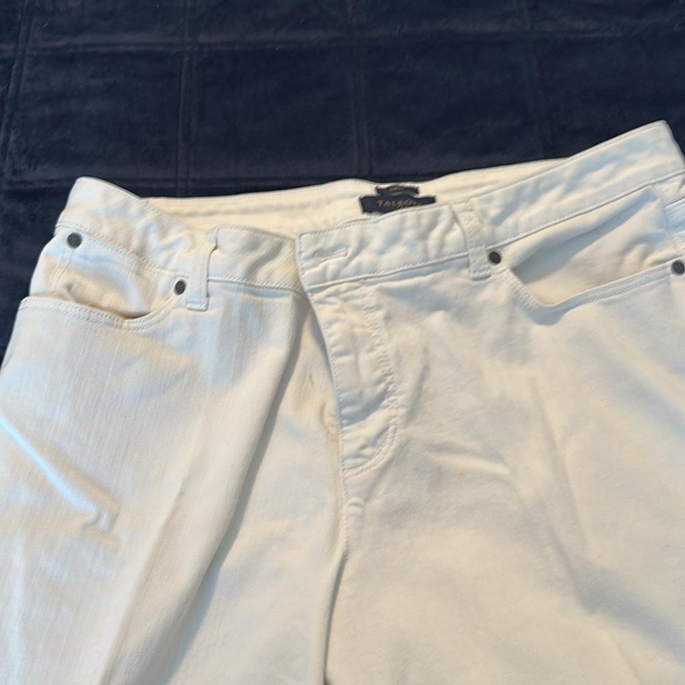 Talbots Classic White Women's Cropped Jeans - Picture 6 of 7